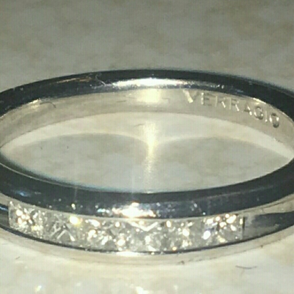 AUTHENTIC .25 CTW VERRAGIO PLATINUM DIAMOND RING